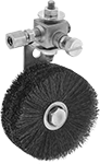 Image of Product. Front orientation. Oil Brushes. Rotating Oil Brushes with Flow-Adjustment Valve.