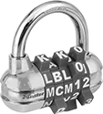 Image of Product. Front orientation. Padlocks. Resettable Combination Padlocks, Style B.