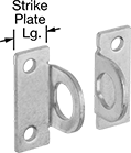Image of Product. Front orientation. Contains Annotated. Padlockable Eyes. Face-Mount Padlockable Eyes.