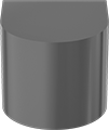 Image of Product. Front orientation. Pull Handles and Knobs. Open-Ended Pull Handles, Finger Grip—Threaded Hole.