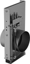 Image of Product. Front orientation. Duct Blast Gates. Automatic Blast Gates.