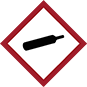 Image of Product. Front orientation. Labels. Globally Harmonized System (GHS) Labels , Gas Cylinder Symbol.