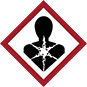 Image of Product. Front orientation. Labels. Globally Harmonized System (GHS) Labels , Health Hazard Symbol.