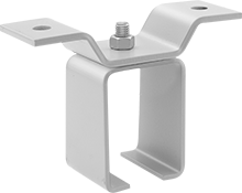 Image of Product. Front orientation. Door Tracks and Fittings. Roller Tracks for Doors, Ceiling-Mount Brackets, Suspended-Support Brackets.