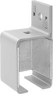 Image of Product. Front orientation. Door Tracks and Fittings. Roller Tracks for Doors, Brackets, Wall Mount, Caps, Support Brackets.