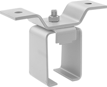 Image of Product. Front orientation. Door Tracks and Fittings. Roller Tracks for Doors, Ceiling-Mount Brackets, Suspended-Joint Brackets.