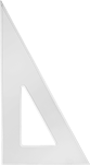 Image of Product. Front orientation. Straightedges. Triangle Straightedges, 30° × 60°.