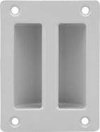 Image of Product. Front orientation. Pull Handles and Knobs. Unthreaded Through-Hole-Mount Recessed Pull Handles, Style 7.