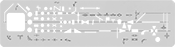 Image of Product. Front orientation. Stencils. Technical Symbol Drafting Stencils, Flow.