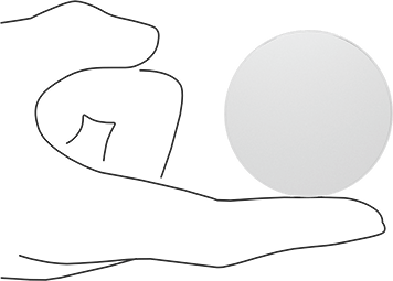 Image of Product. Side1 orientation. Contains SizingReference. Clear Scratch- and UV-Resistant Cast Acrylic Disc, 1/2" Long, 2" Diameter.