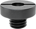 Image of Product. Bottom orientation. Breather Vents. Washdown Weather Resistant Breather Vents, Threaded UNF Male, Aluminum Body.