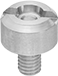 Image of Product. Front orientation. Breather Vents. Washdown Weather Resistant Breather Vents, Threaded Metric Male, 303 Stainless Steel Body.