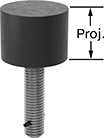 Image of Product. Front orientation. Contains Annotated. Door Stops. Heavy Duty Floor-Mount Door Stops.