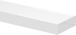 Image of Product. Front orientation. Plastic. Clear Machinable Cast Acrylic Bars.