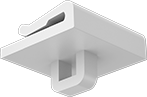 Image of Product. Front orientation. Ceiling Tile Hangers. Style H.