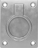 Unthreaded Through-Hole-Mount Recessed Folding Pull Handles with Mounting Plate