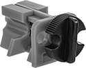 Image of Product. Lockouts. Front orientation. 2 1/4" Overall Length. Tie-Bar Circuit Breaker Lockouts.