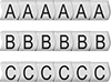 Assorted-Character Slip-On Wire Markers 