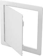 Image of Product. Plastic Panel and Frame. Front orientation. Access Panels. Surface-Mount Access Panels, Ceiling, Surface, and Wall Mount, Plastic Panel and Frame, Square.