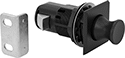 Image of Product. Front orientation. Push-to-Close Latches. Push-to-Close Latches with Pop-Out Knob, Through-Hole Mount with Square Mounting Plate.