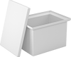 Rectangular Plastic Batch Cans