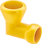 Image of Product. Front orientation. Coolant Hose and Fittings. Acid-Resistant Loc-Line Coolant Hose and Fittings, Hose Connectors, 90° Elbow.