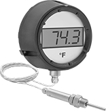 Image of Product. Front orientation. Thermometers. High-Accuracy Panel-Mount Thermometers with Calibration Certificate.