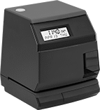 Image of Product. Desktop and Wall Mount. Front orientation. Time Clocks. Time Clocks with Message Stamp, 6 7/8" High.