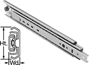 Image of Product. Without Drawer Release. Front orientation. Contains Annotated, MultipleImages. Drawer Slides. Drawer Slides, Without Release.