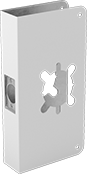 Image of Product. Front orientation. Door Handle and Knob Mounts. Style B.