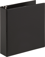 Image of Product. Front orientation. Document Binders. 3-Ring Binders, Plastic, Opaque Cover.