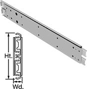 Image of Product. Without Drawer Release. Front orientation. Contains Annotated, MultipleImages. Drawer Slides. Partial-Extension Drawer Slides, Without Release.