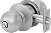 Keyed Alike Key- and Button-Locking Door Knobs