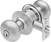 High-Traffic Key- and Button-Locking Door Knobs