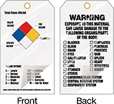 Image of Product. Front orientation. Contains MultipleImages. Tags. NFPA Diamond Tags, Tags with Clear Plastic Flap.