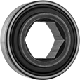 Image of Product. Front orientation. Ball Bearings. Hex-Bore Ball Bearings.