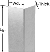 Image of Product. Front orientation. Contains Annotated. Corner Guards. Stainless Steel Corner Guards.