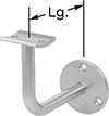 Image of Product. Front orientation. Handrails. Build-Your-Own Low-Profile Handrails, Supports.