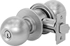 Key- and Button-Locking Door Knobs