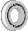 Dry-Running Flanged Ball Bearings