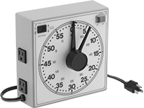 Image of Product. Front orientation. Timer Switches. High-Visibility Timer Switches, With White Face.