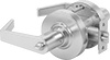 Key- and Button-Locking Door Handles without Lock Cylinders