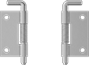 Pull-Release Quick-Disconnect Latch Hinges