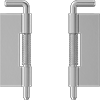 Pull-Release Quick-Disconnect Latch Hinges
