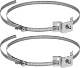 Image of Product. Front orientation. Sign Mounts. Large-Diameter Sign-Mounting Brackets.