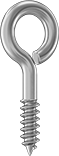 Image of Product. Front orientation. Eyebolts. Screw Eyes.