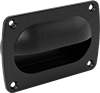 Unthreaded Through-Hole-Mount Recessed Pull Handles