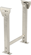 Image of Product. Front orientation. Conveyors. High-Capacity Stainless Steel Roller Conveyors, Stationary Stand.