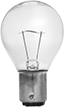 Image of Product. Globe Bulb. Front orientation. Light Bulbs. Bayonet-Base Light Bulbs, Double Contact, Globe Bulb.