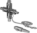 Image of Product. Front orientation. Keys. Enclosure Keys, Style F.